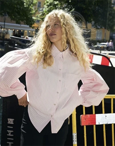Cras - Finacras Skjorte - Pink Stripe